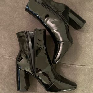 Patent leather booties from Lulu’s